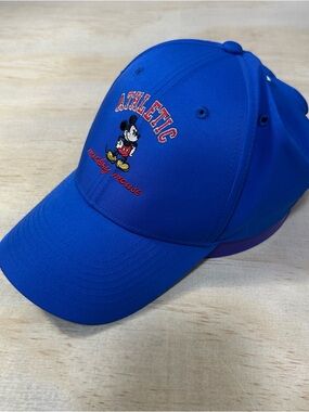 Disney Parks Adult Athletic Mickey Mouse Blue Nike Dri-Fit Legacy91 Golf Cap Hat